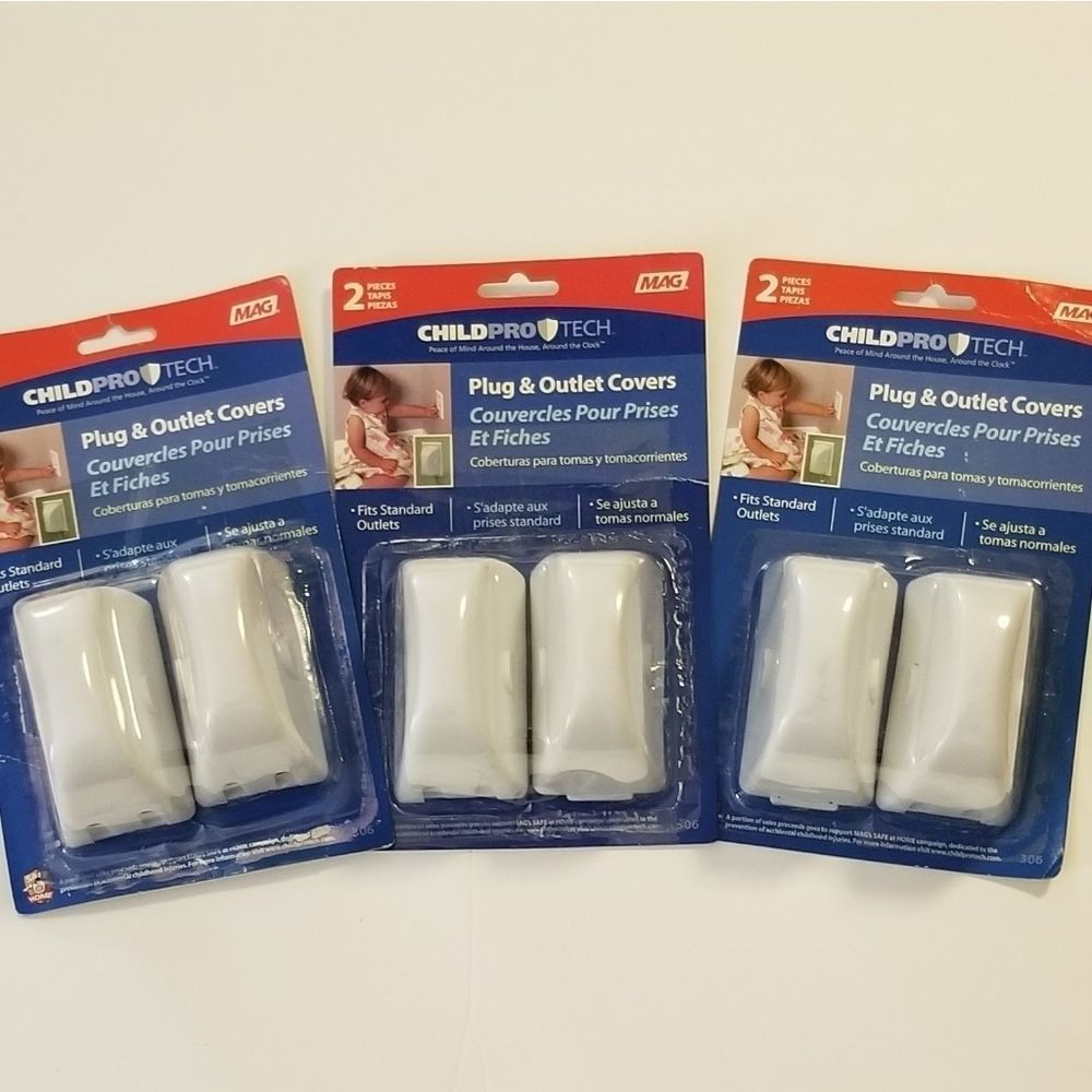 Child safety plug and outlet covers 3 sets of 2.